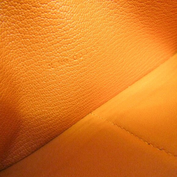 HERMES Orange Leather Wallet - Picture 16 of 16